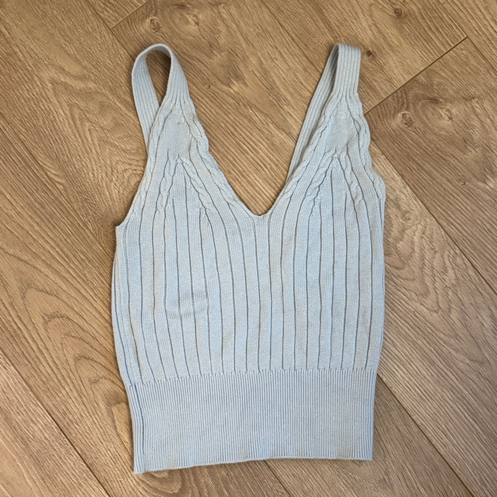 Wilfred Light blue Suzette knit tank